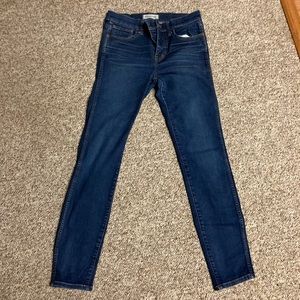 Women’s Madewell High Riser Skinny Jeans, size 26